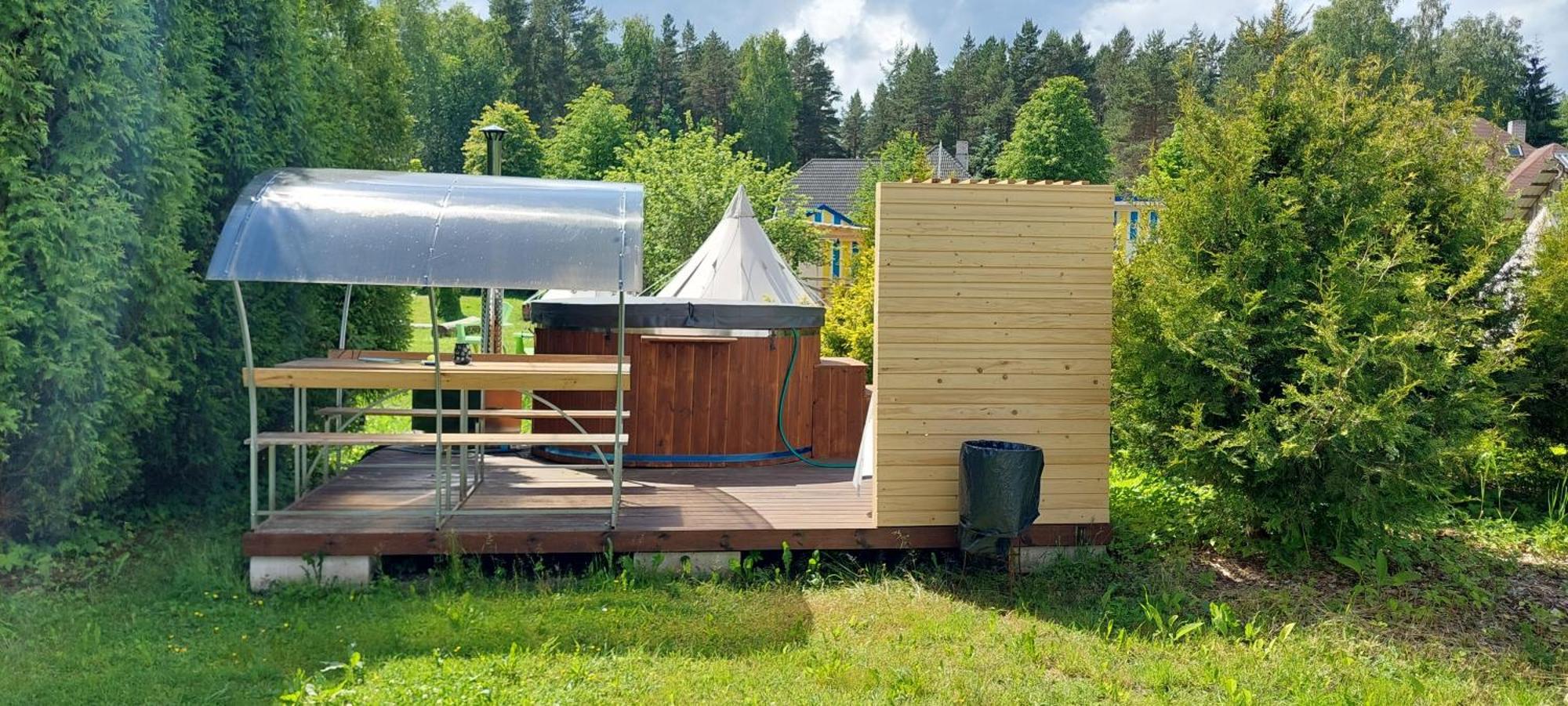 Glamping Fluffy Horns - Glempings Pukainie Ragi Hotel Plienciems Exterior photo